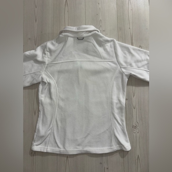 Columbia Women's Classic White Fleece Jacket - Picture 8 of 9